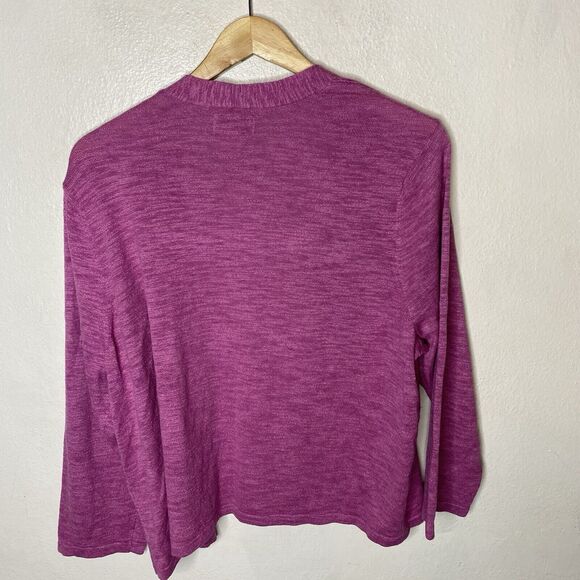 New Croft & Barrow Pink Orchid Open Front Knit Lightweight Cardigan Women’s XXL - Picture 5 of 9